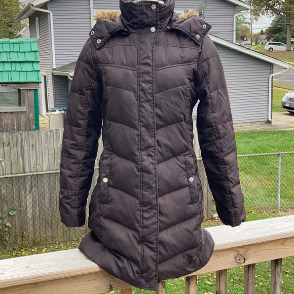 michael kors feather down coat